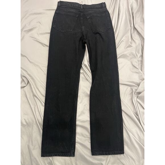 Reformation Black High-Rise Straight Leg Jeans - Size 26 (Runs Small) EUC - Picture 2 of 8